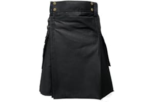 Tartanista Kilt utilitaire en coton lourd pour homme (longueur : 61 cm)