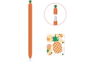 AhaStyle Fruits Design Coque pour Apple Pencil Pro (2024) et Apple Pencil 2e Génération, Silicone Souple Case Cover Accessoires Compatible avec Charge Magnétique et Double Tap