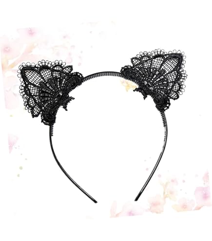 DWFEYOI Fascia con Orecchie, Cute Cerchietto Gatto,Capelli Copricapo, Cerchietto Orecchie, Accessorio per Capelli per Carnevale e Feste a Tema
