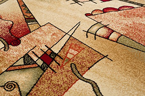 TEPPICH KLASSISCH SEHR BUNT wunderschöne Muster PERFEKT INS WOHNZIMMER in Creme (190 cm x 270 cm) - 3