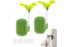 Cat Self Groomer, Kattborste, 2 st hörnskrapa för katter, kattmassager, katthårborste, katt hörnborste, toalettmassageborstar