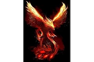 Trayosin Diamond Painting Bilder, 5D Phönix Diamant Painting Bilder Erwachsene Diamant Malerei Bilder Set Full Drill Diamond Painting Erwachsene Malerei Arts Craft Home Wand-Decor (30x40cm)