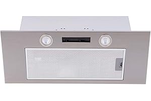 90cm Canopy Cooker Hood Kitchen Extractor Fan In Silver Built-in - SIA CUP90SI