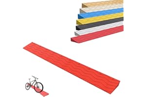 Yqyc 1–5,5 cm Hohe Tragbare Bordsteinrampe, rutschfeste Schwellenrampe Türschwellenrampe Für Türen, Badezimmer, Supermärkte, Garageneingänge, Schneidbar (Color : Red, Size : 100x10x4cm)