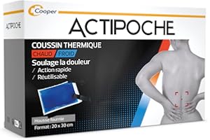 ACTIPOCHE - Coussin thermique - Thermothérapie - Contractures musculaires et douleurs articulaires - Grand modèle - 20x30 cm - Gel - 1 unité