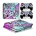 Produktbild Funky Planet PS4 Pro PlayStation4 Pro Designfolie Sticker Skin Set für Konsole + 2 Controller by (PS4 Pro Skull Rose)