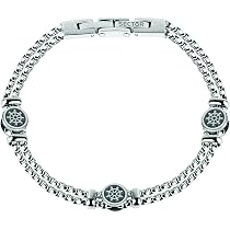 s.Oliver 2037989 - Bracciale da uomo in acciaio inox, 20 + 1,5 cm