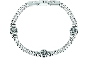 SECTOR NO LIMITS Sector Jewels SADQ34 Bracciale da uomo in acciaio inox inossidabile, 22 cm, senza gemme, 22 centimeters