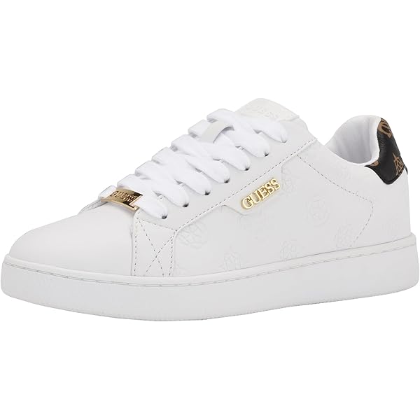 GUESS Dames Stasey Sneakers, wit 141, 38 EU