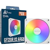MONTECH GF120R V2 ARGB 120mm Kasa Fanı - Şık ve Minimalist Tasarım, Y&uuml;ksek Hava Akışı, Hidrolik Rulman, Sessiz Performans, Ca
