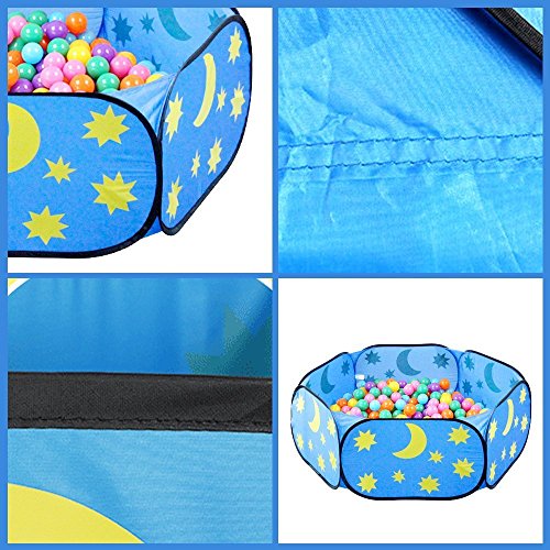 Ball Pit, Kids Toddler Pop Up Baby Ball Pool Play Pit Pool Indoor Outdoor, Balls NOT included (47 x 23 x 15 Inch)