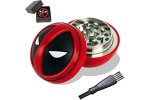 DSITNDAM Grinder，Litt Grinder，Cartoon Spider Grinder，Metal Material，Consists of 3 Parts，with Cleaning Brush，for Suitable for Tea, Coffee, Kitchen Condiments,Everyday Items for Men, Boys, and Home