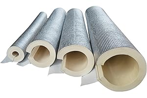 SPEESY Manchon Isolant en Mousse Antigel, Isolation de Tuyau en Caoutchouc Indoor, Tube Isolation Semi-fendue Outdoor, Conduits d'isolation de Polyéthylène pour Tube Robinet Climatiseur ID 20 25 32 43 63mm (