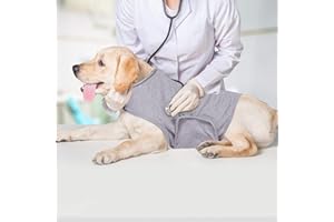 YUKOOL Anxiety Coat for Dogs, Lightweight Wrap Calming Vest, Dog Anxiety Jacket, Used to Instant Therapy for Over Excitement in Lightning and Fireworks to Keep Calming Comfort(L,Grey)