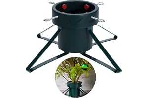 Cheqo® Julgransstativ med vattentank – julgransfot för träd upp till 2 meter – julgransstativ – julgransfot – 1,8 liter