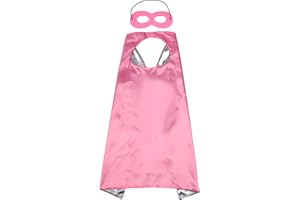 Proumhang Masques de Cape Halloween Noël Carnaval Jour des Enfants Fête d'anniversaire Cosplay Performance Costume Capes de Super-héros pour Enfants de 1 à 9 ans