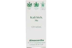 Ainsworths 30C Kali Bich Homoeopathic Remedy - Pack of 120 Tablets