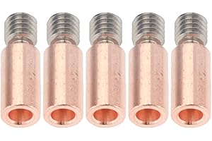 Kadimendium 5 Pièces Bimetal Heat Break Ti Alliage Cuivre Heatbreak Bi-Metal Heatbreak Remplacement pour Prusa I3 MK3 MK3S Imprimante 3D(Smooth)
