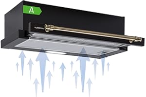 Klarstein Dunstabzugshaube, Insel-Abzugshaube, Dunstabzug für die Küche, Starker 332m³/h Luftstrom, Verstellbare Inselhaube Freihängend mit Timer, 2 Stufen, Dunstabzugshaube mit Aluminium-Filter