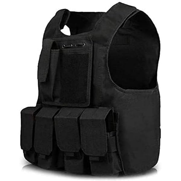 VGEBY1 Taktische Weste Für Kinder 8-14 Jahre - Verstellbare Nylon Weste Für Outdoor & Airsoft Spiele