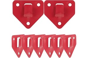 Homoyoyo 8 Piezas Soporte Extintor Anclas Organizador De Alambre Indicador Extintor De Incendios Para El Hogar Unido Pararse Ganchos Para Colgar Monturas Manos Planchar Rojo