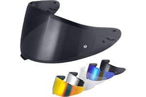 VCOROS Motorcycle Helmet Visor Replacement for Shoei Z8 NXR2 RF1400 CWR-F2,Motorcycle Wind Shield Helmet Lens,Motorbike Helmet Accessories (Black)
