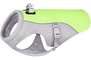 FUNAT Pet Sommerkühlweste, Atmungsaktiver Hitzschlag im Sommer für Hunde und kühlende Kleidung, Kühlende Kleidung für Haustiere zur Vorbeugung von Hitzschlag