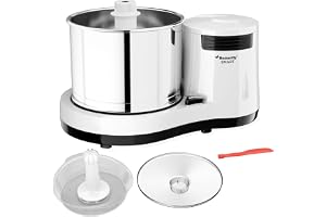 Butterfly Smart 2 litres Table Top Wet Grinder|260 Watts | Coconut Scrapper Attachment | 2 stones with 4-Way Grinding | Stainless Steel Drum | 2 Years Manufacturer's Warranty
