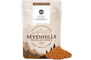 Sevenhills Wholefoods. Sucre de Fleur de Coco Bio 1kg, nectar de cocotier, pour boissons, desserts et pâtisseries, non raffiné, sans additifs, faible indice glycémique