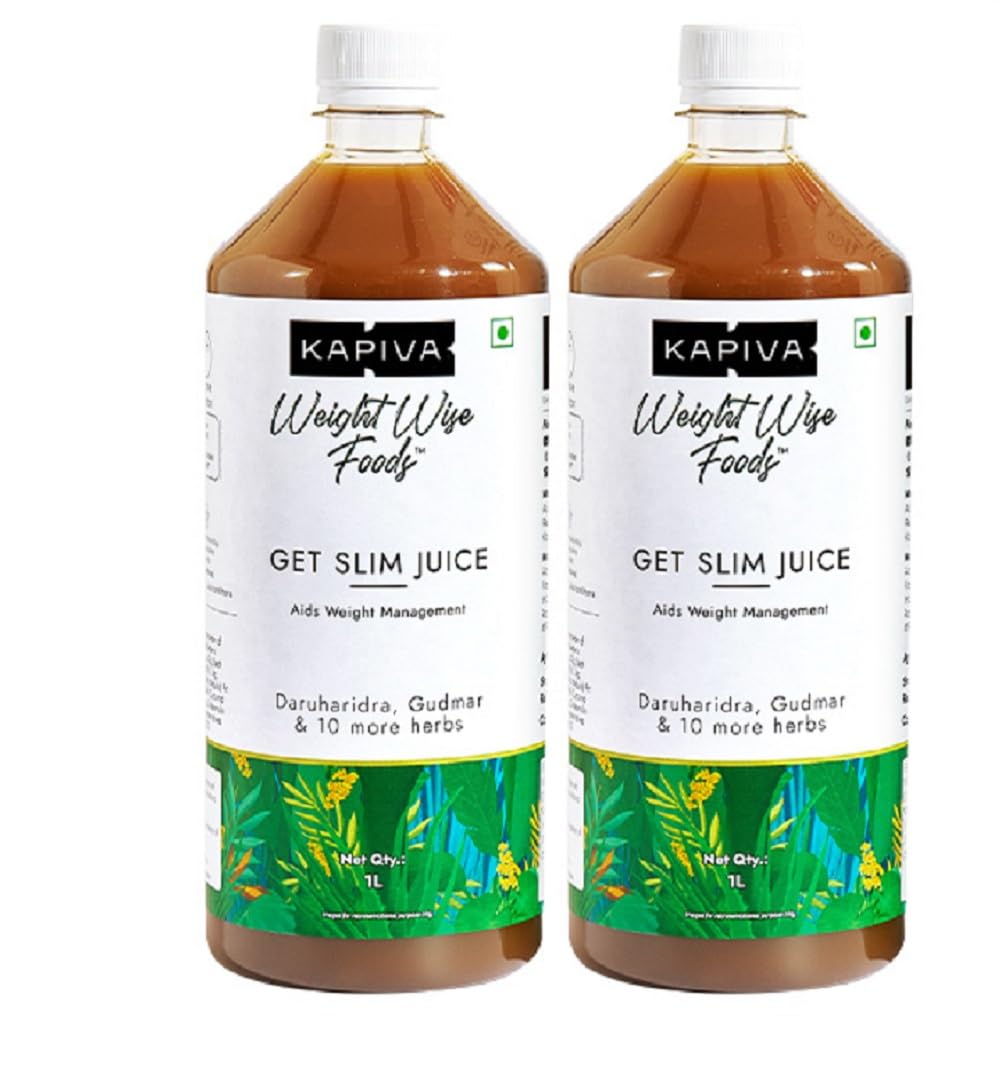 Kapiva Get Slim Juice (2L) Bottle,Pack| Healthy Weight Management Through 12 Ayurvedic Herbs | Aids Metabolism and Digestion 