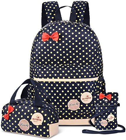 XIAOYAO Girls Waterproof School Bags Set 3 Pieces