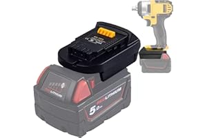 MIL18DL Battery Adapter for Milwaukee to for Dewalt Power Tools, TEPULAS For Milwaukee M18 18V Battery Converter to for Dewalt 20V Power Tools (No Battery)
