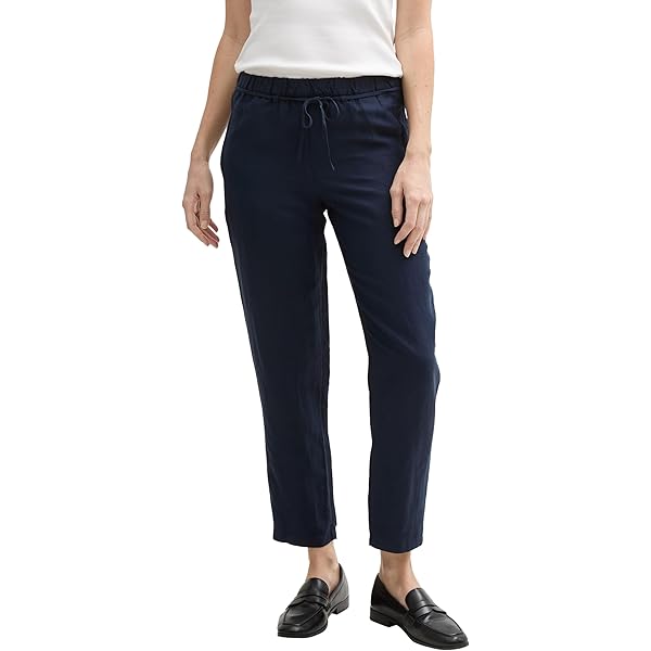 Tom Tailor Broek met streeppatroon in lichtblauw online kopen | P&C