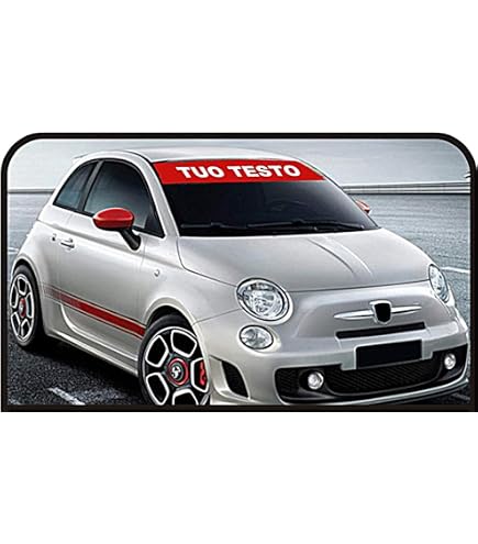 AKR Adesivo per parabrezza - Rosso/Bianco
