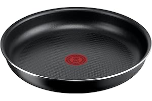 Lagostina Ingenio Essential Plus Pan 22 cm, padella antiaderente in alluminio per gas e forno, con indicatore di cottura a segnale termico, utilizzabile con manico rimovibile (non a induzione)