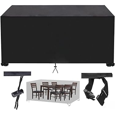 Yuanpgky Copertura Impermeabile In Tessuto, Per Baule Da Giardino, Pieghevole, Traspirante, Per Mobili Da Esterno (L