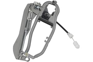 Bisenya 51218243615 Poignée de porte de voiture avant gauche Compatible avec X5 E53 2000-2006 Support de poignée de porte-support