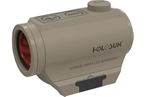 ‎HOLOSUN Holosun HS403B-FDE Microdot Rotpunkt Visier mit 2MOA Punkt Absehen, FDE, Picatinny Schiene, für die Jagd, Sportschießen und Softair, tactical micro red dot sight - 70134964