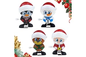 Topbashgo Aufziehspielzeug Weihnachten, kleine Kinder, Kleinigkeiten für Weihnachtsstrümpfe und Geschenktütenfüller (#b)