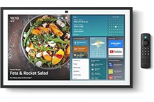 AMAZON ECHO AND ALEXA Amazon Echo Show 21 (newest gen) | A stunning 21" smart display with built-in Fire TV, powerful vibrant sound, immersive HD streaming, and Alexa