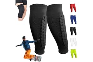 OVEALLGO Protege Tibia Chaussure Ski, Protection Tibia Ski Adaptés pour Les Sports de Plein Air, Équipement de Protection Ski, Sport, Football