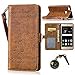 Produktbild PU für Huawei P9 Lite Hülle Lederhülle Flip Wallet Cover PU + TPU Tasche PU Schutz Etui Schale Schutzhülle Für Huawei P9 Lite mit Magnetverschluss Magnetic Flip Bookstyle Multi-Function Protektiv Kunstleder (+Staubstecker) (5)