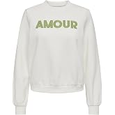 ONLY ONLANA L/S EMBROIDERY O-NECK BOX SWT Sweatshirt Kadın