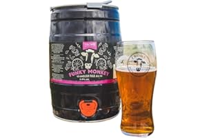 FROME BREWING COMPANY Frome Brewing 5l Craft Beer Mini Keg I Funky Monkey English Pale Ale Beer Keg (4%) I Premium British Draft Beer Dispenser I 9 Pints of Vegan Beer from Somerset I Perfect Birthday Beer Gift for Men