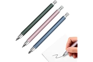Mekanisk pennhållare 5.6mm Snickare 3 stycken Metall grafit Rund