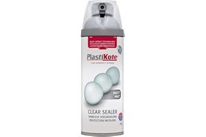 PLASTIKOTE Plasti-kote 24002 400ml Premium Spray Paint Matt Clear Acrylic