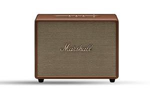 Marshall Woburn III - Altoparlante domestico con connessione cablata con ingresso HDMI, Bluetooth 5.2 e ingresso RCA o 3,5 mm, colore: Marrone