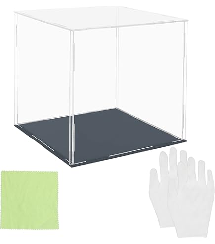 FINGERINSPIRE Présentoir En Bois à 3 Niveau Pour Figurines Étagère En Acrylique Transparent Présentoir à Plusieurs Niveaux En Bois Étagère De Présentation Support De Figurine Pour Objets De Collection