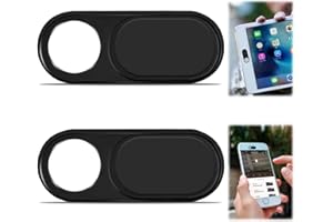 WEHOOM Webcam Abdeckung, 2 Stück Kamera Abdeckung Laptop, 0.7 mm Kameraabdeckung Notebook, Metall Laptop Camera Cover, Handy Kamera Abdeckung Geeignet für Computer Laptops Mobiltelefone