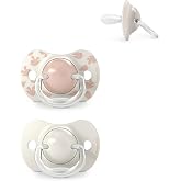 Suavinex, Pack of 2 Pacifiers for Babies 6/18 Months, with Physiological Silicone Teat SX Pro Symmetrical, Flat and Flexible,